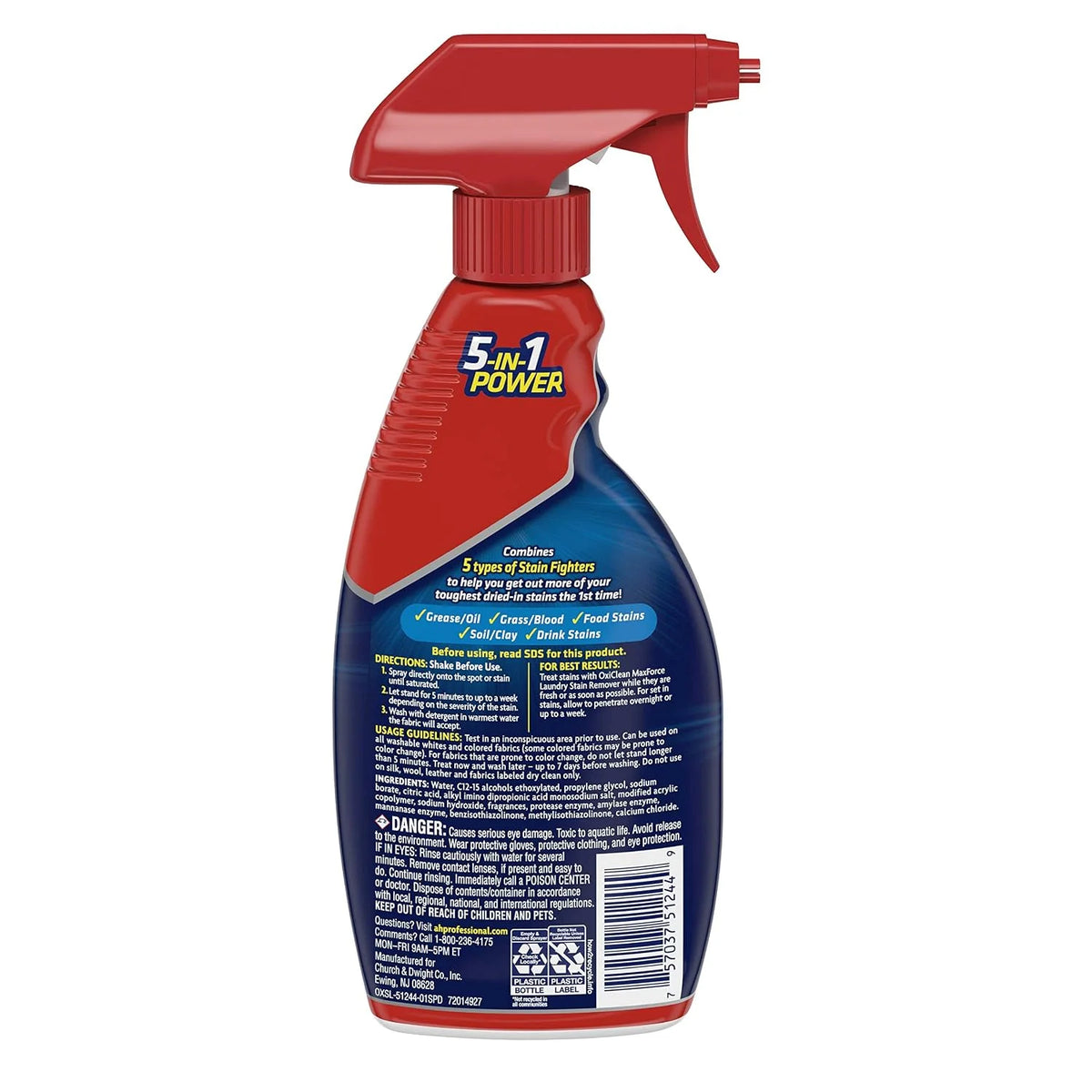 Oxiclean Max Force Stain Remover Professional, 12 fl oz, (Pack of 12)