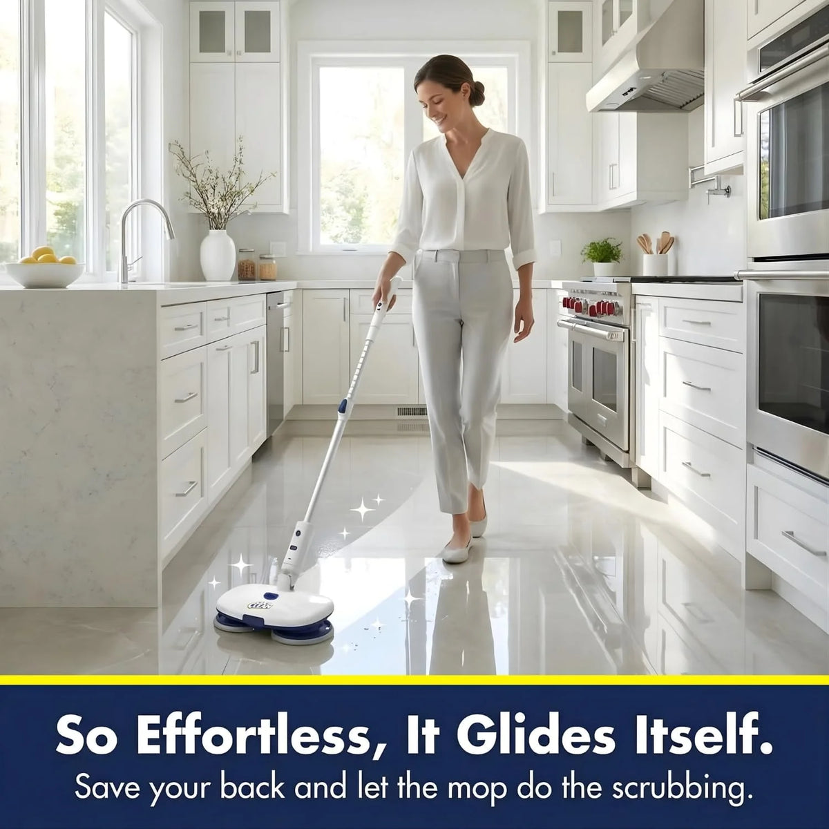 OxiClean Cordless Electric Mop - Power Rotating Spin Mop for Floor Cleaning