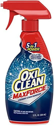 OxiClean Max Force Laundry Stain Remover Spray, 12 Fluid Ounce (Pack of 2)
