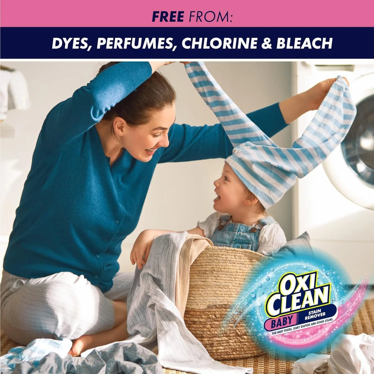 OxiClean Baby Stain Remover 3 lb & 2 Instant Stain Remover Pens Kit