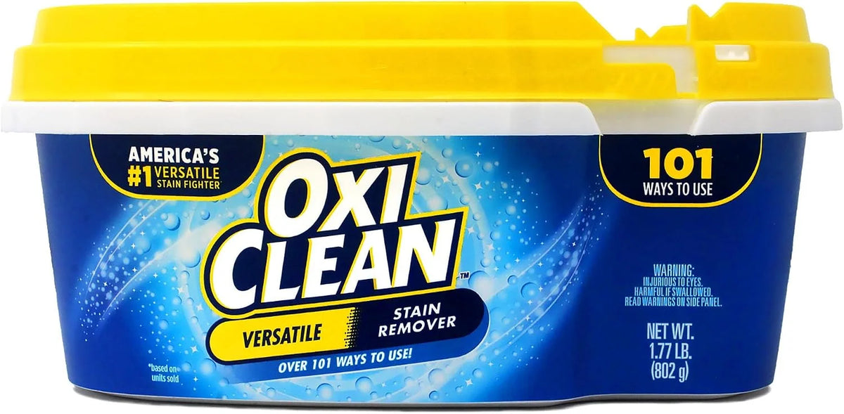 OxiClean Versatile Stain Remover, Over 101 Uses, Chlorine-Free, For All Machines, 1.77 lb (Pack of 2)
