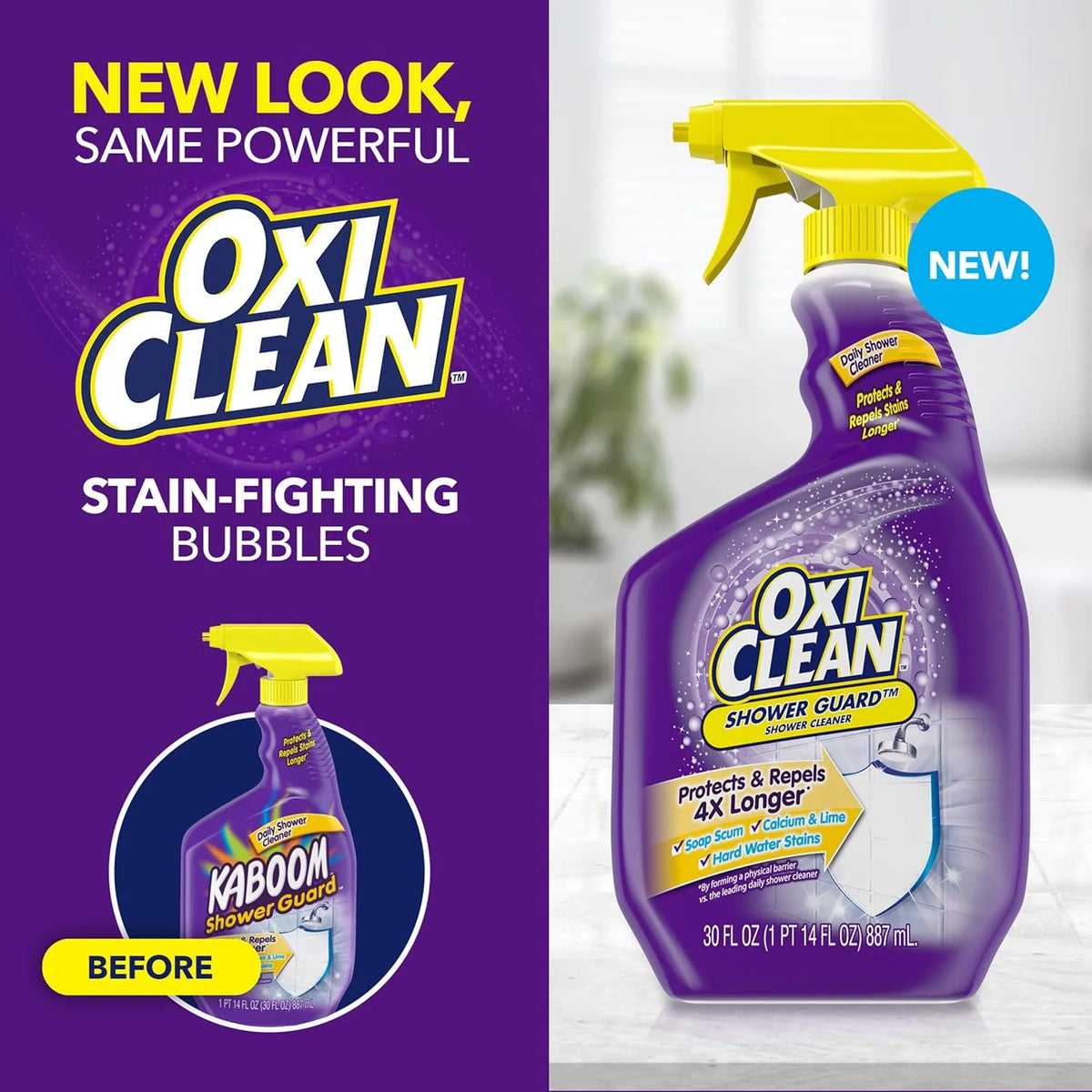 OxiClean Shower Guard Daily Shower Cleaner, 30 oz.