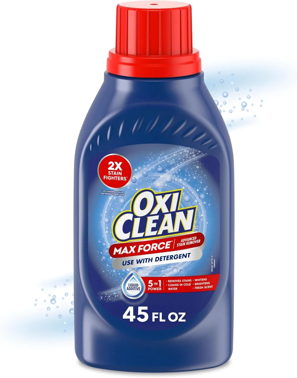 OxiClean Max Force Advanced Stain Remover Liquid, 45 Fl Oz