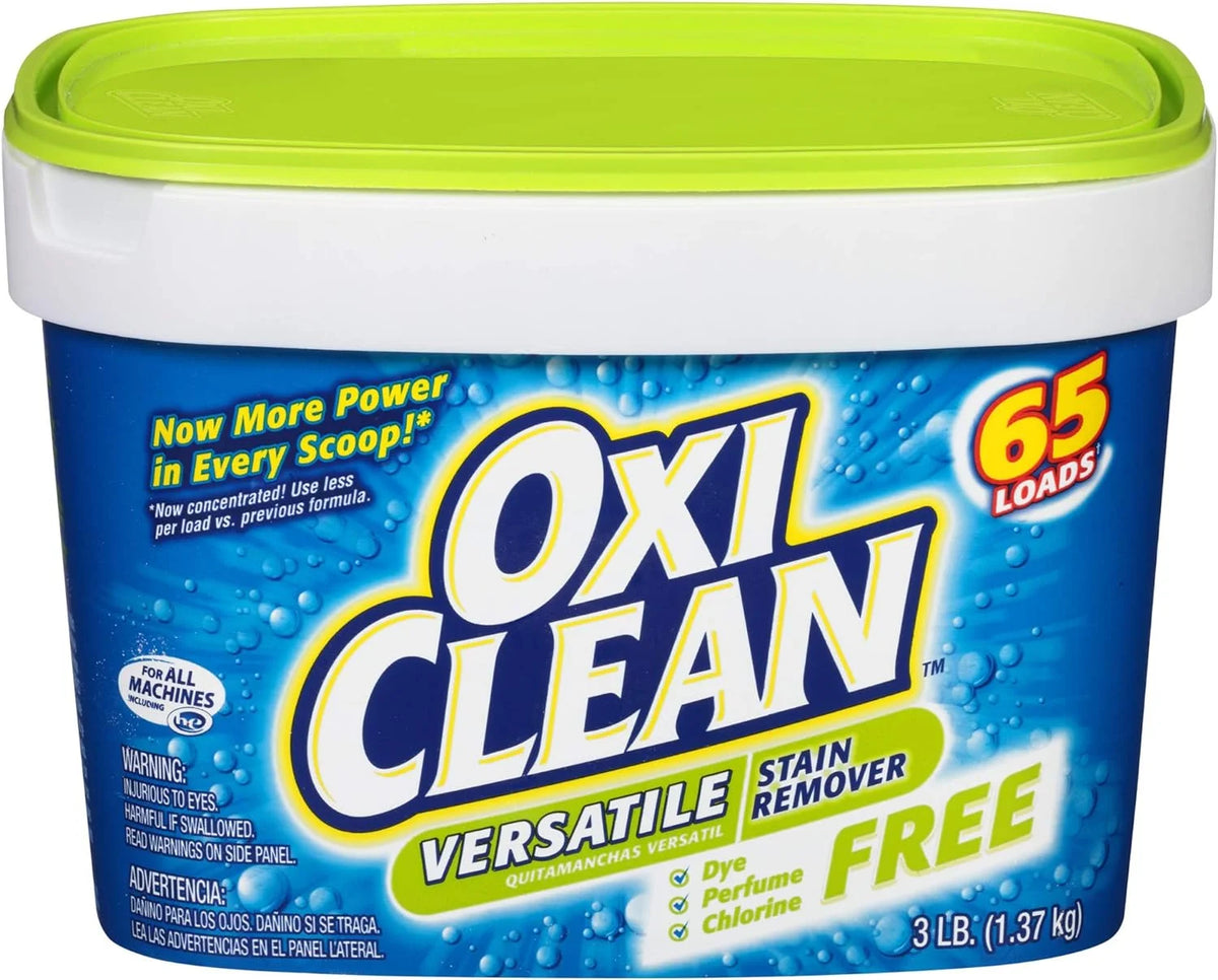 OxiClean Versatile Stain Remover Free, 3 lbs, Pack of 4