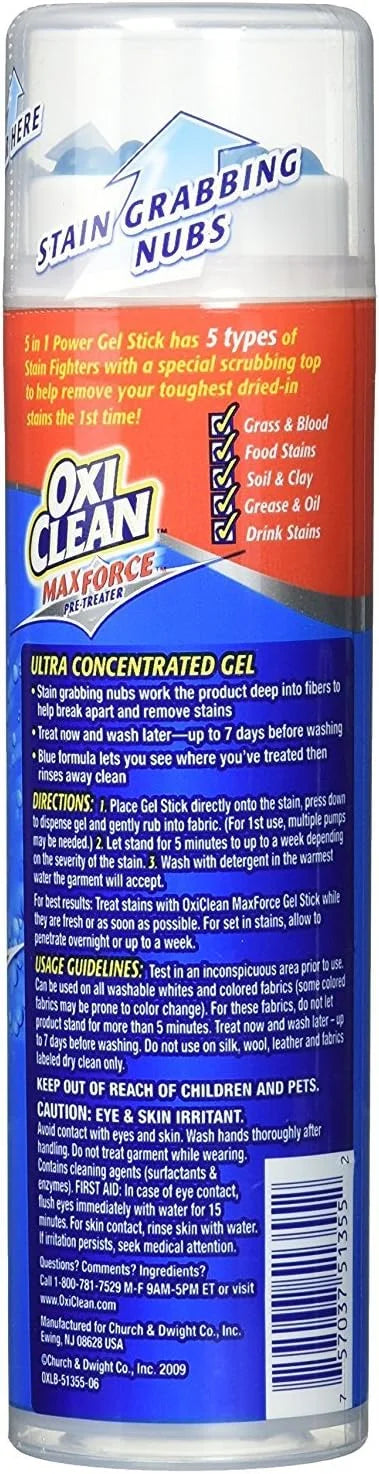 Oxi-clean 51355 Max Force Gel Stick, 6.2 Oz (Pack of 12)