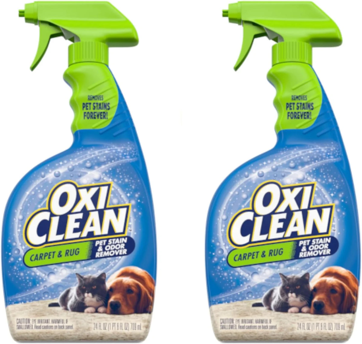 OxiClean Carpet & Rug Pet Stain & Odor Remover Spray, 24 fl oz (Pack of 2)