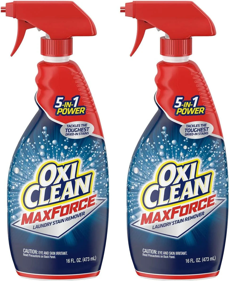OxiClean Max Force Laundry Stain Remover Spray 16 Ounce - 2 pack