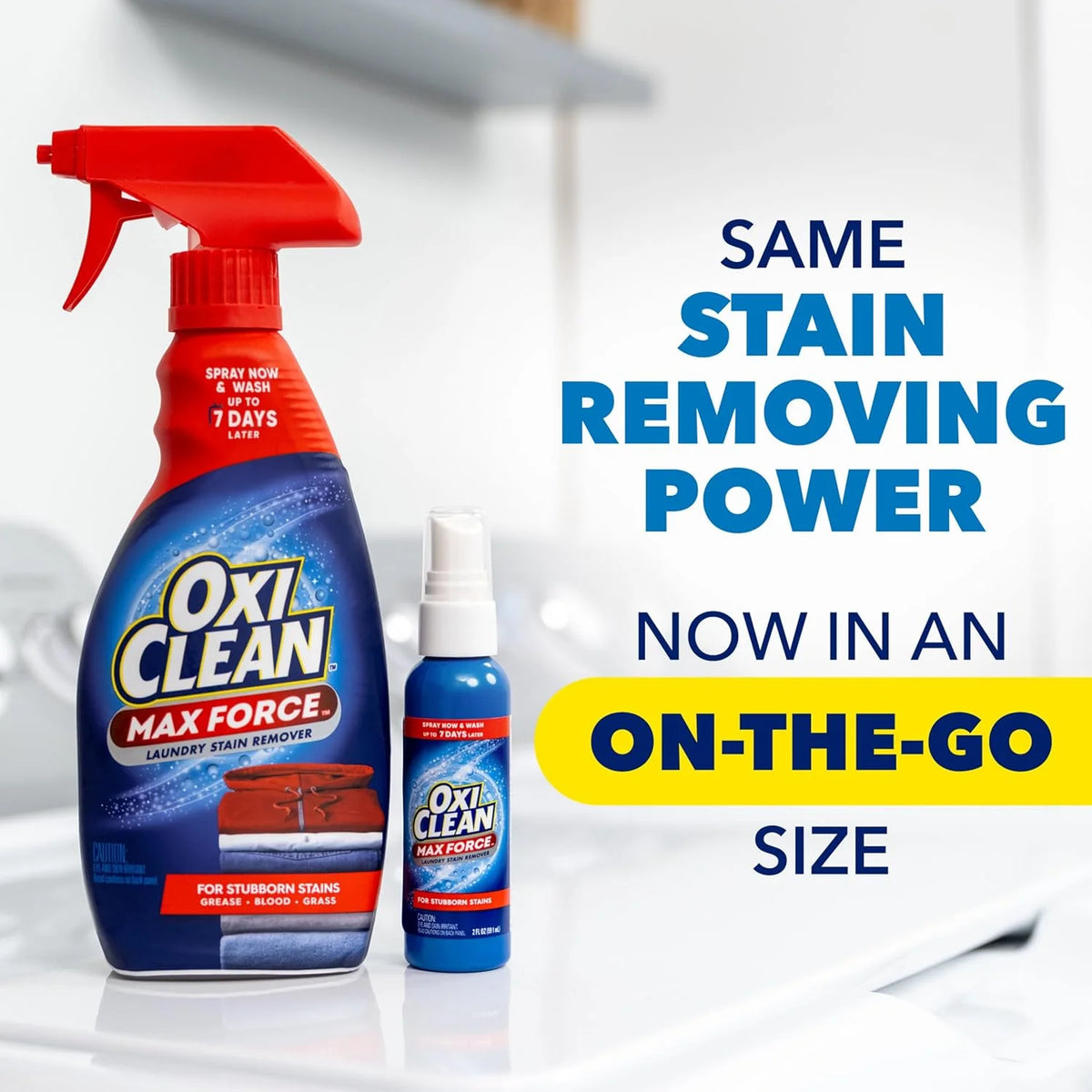 OxiClean Max Force Laundry Stain Treater Spray, 2 Fl Oz (2 Pack)