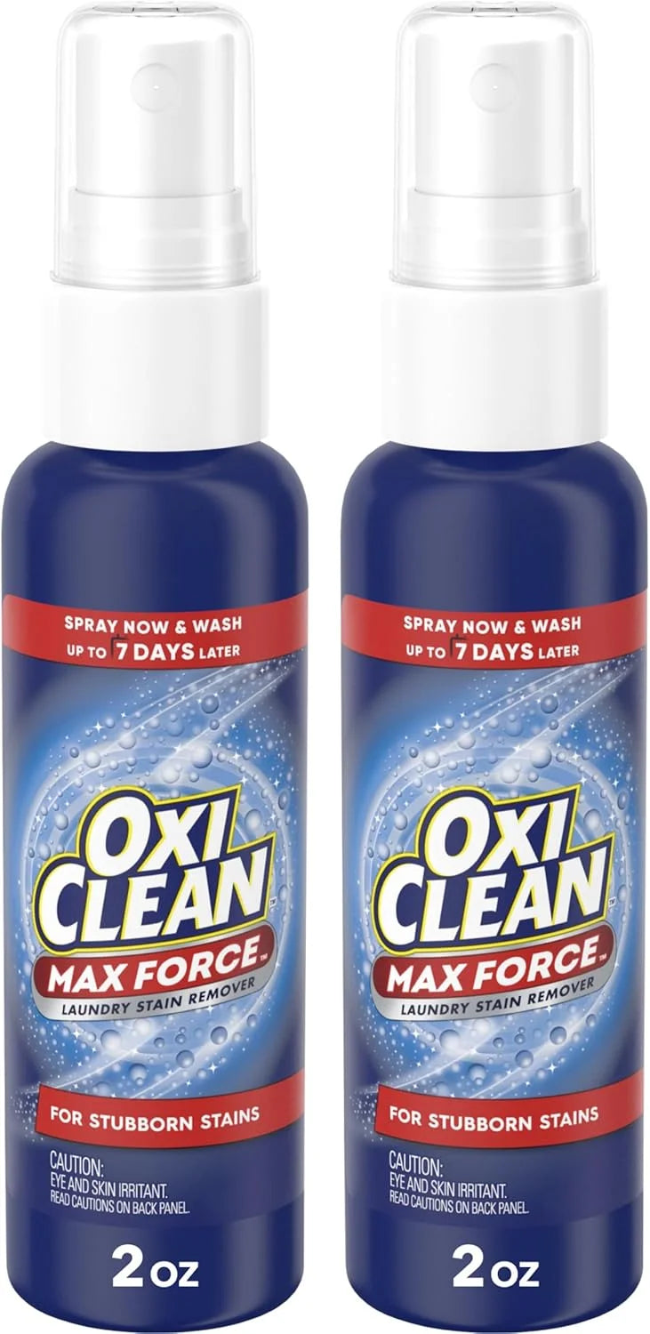 OxiClean Max Force Laundry Stain Treater Spray, 2 Fl Oz (2 Pack)